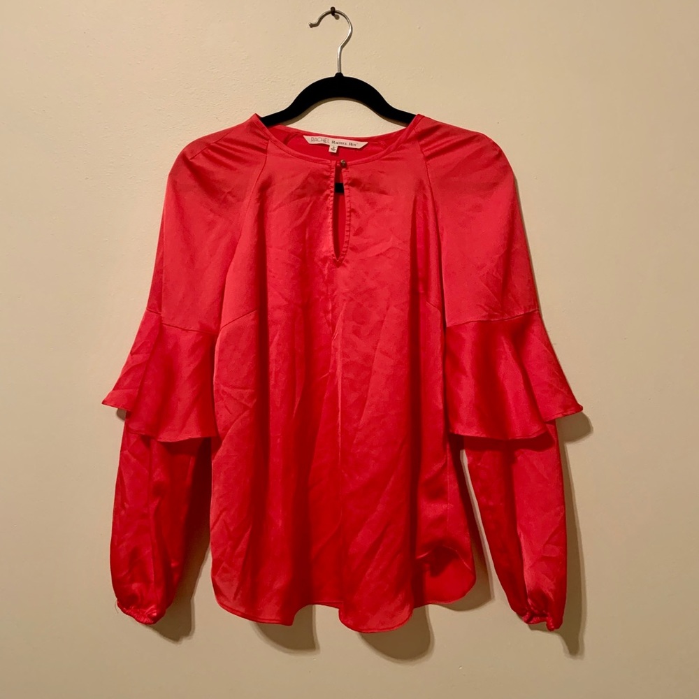 Rachel Roy Red Flowy Blouse